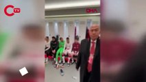 Erdoğan, A Milli Futbol Takımı'nı tebrik etti