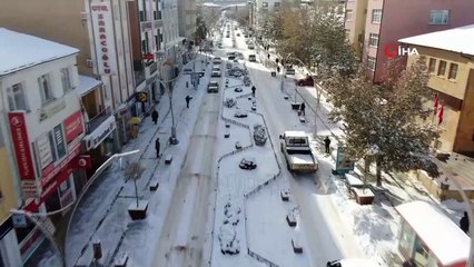 Bayburt beyaza büründü