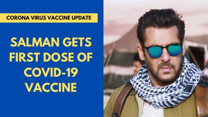 Salman Khan gets Covid vaccine shot