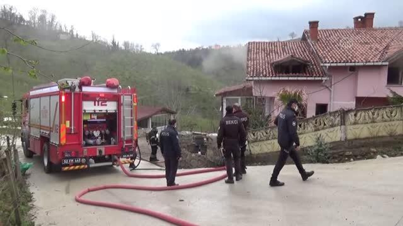 Fatsa'da ev yangını