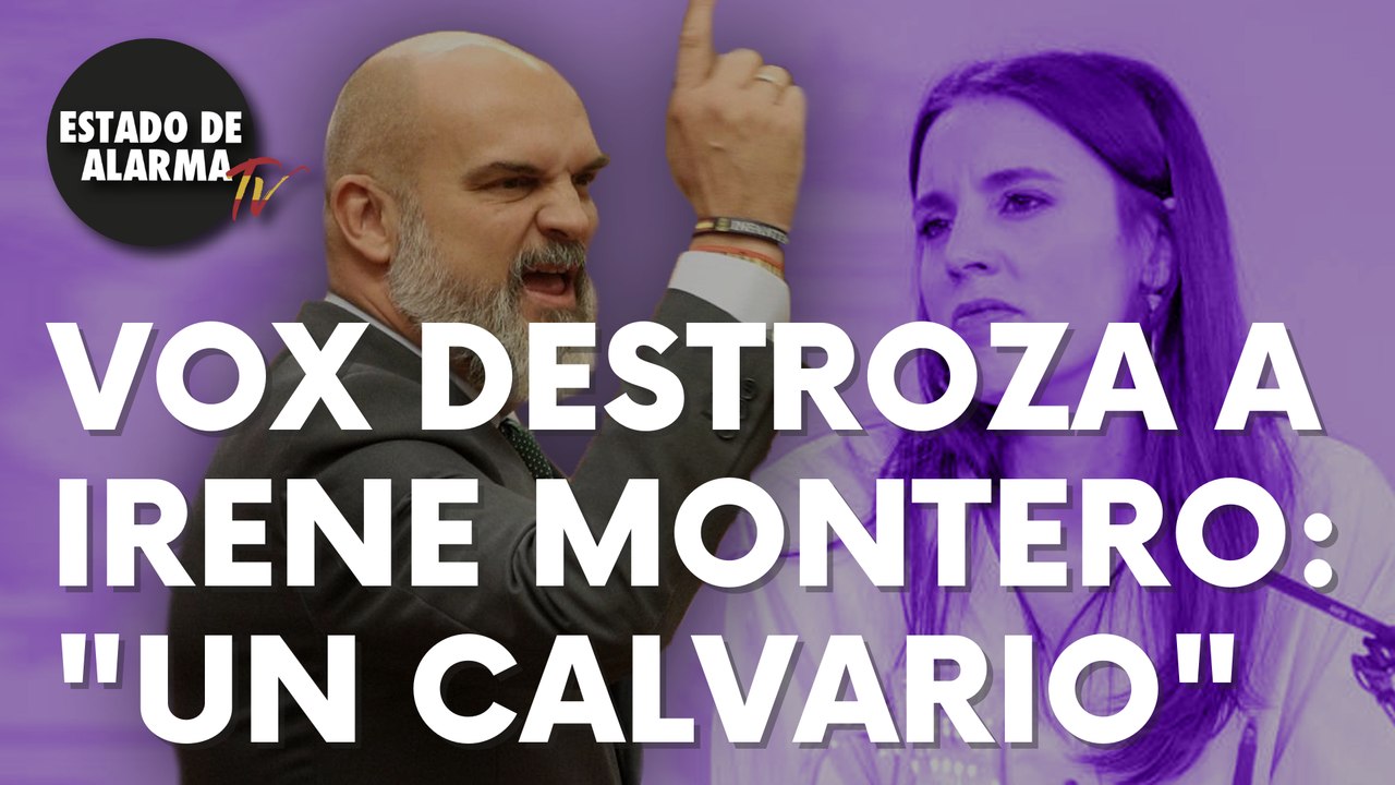 El diputado de Vox, Víctor Sánchez del Real, destroza a la ministra Irene Montero: “Un calvario”