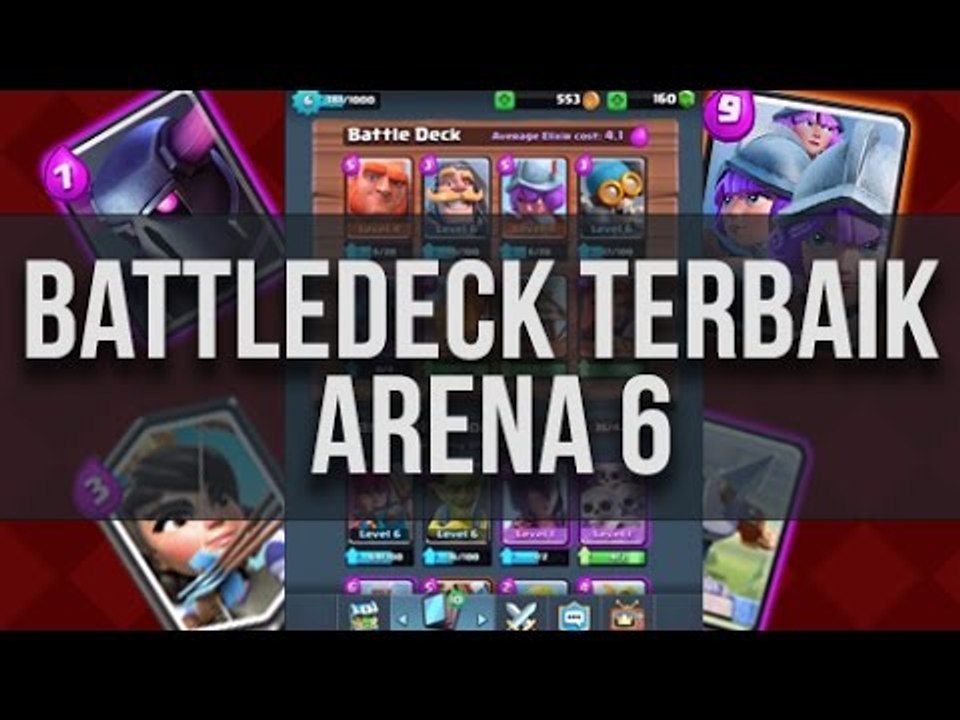 BATTLE DECK PALING TIDAK TERKALAHKAN DI ARENA 6 CLASH ROYALE