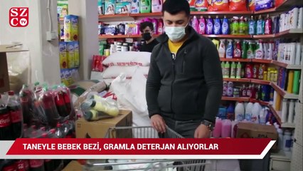 Taneyle bebek bezi, gramla deterjan satan bakkalda veresiye defterleri kabarıyor