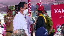 Presiden Joko Widodo Meninjau Vaksinasi Nelayan Di Maluku