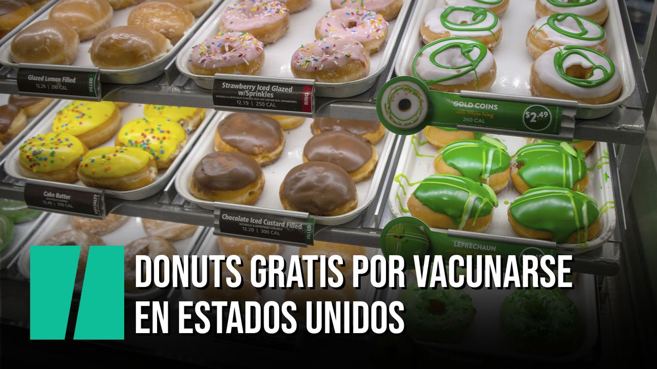 Donuts gratis por vacunarse en Estados Unidos