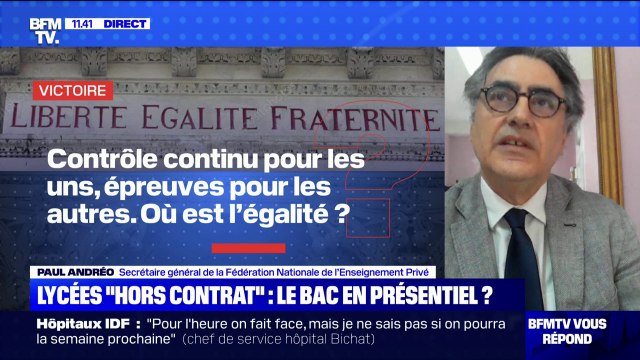 Les élèves des lycées hors contrats vont-ils devoir passer le bac en présentiel ? BFMTV répond à vos questions