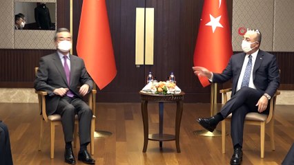 Bakan Çavuşoğlu, Çinli mevkidaşı Wang Yi ile görüştü