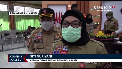 Berangkat Ikut Perlombaan, Dinsos Kalsel Lepas Kontingen Jambore Tagana