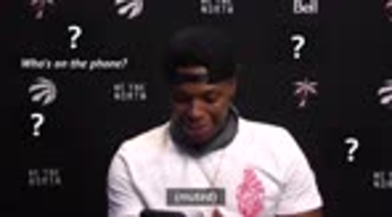 Hotline bling! - Drake calls Kyle Lowry on his cell phone