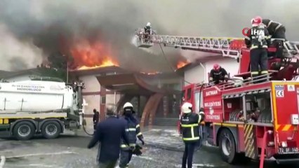 Batman'da Kristal Park'ta korkutan yangın