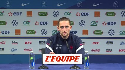 Rabiot : «On n'a pas assez souvent utilisés les côtés» - Foot - Bleus