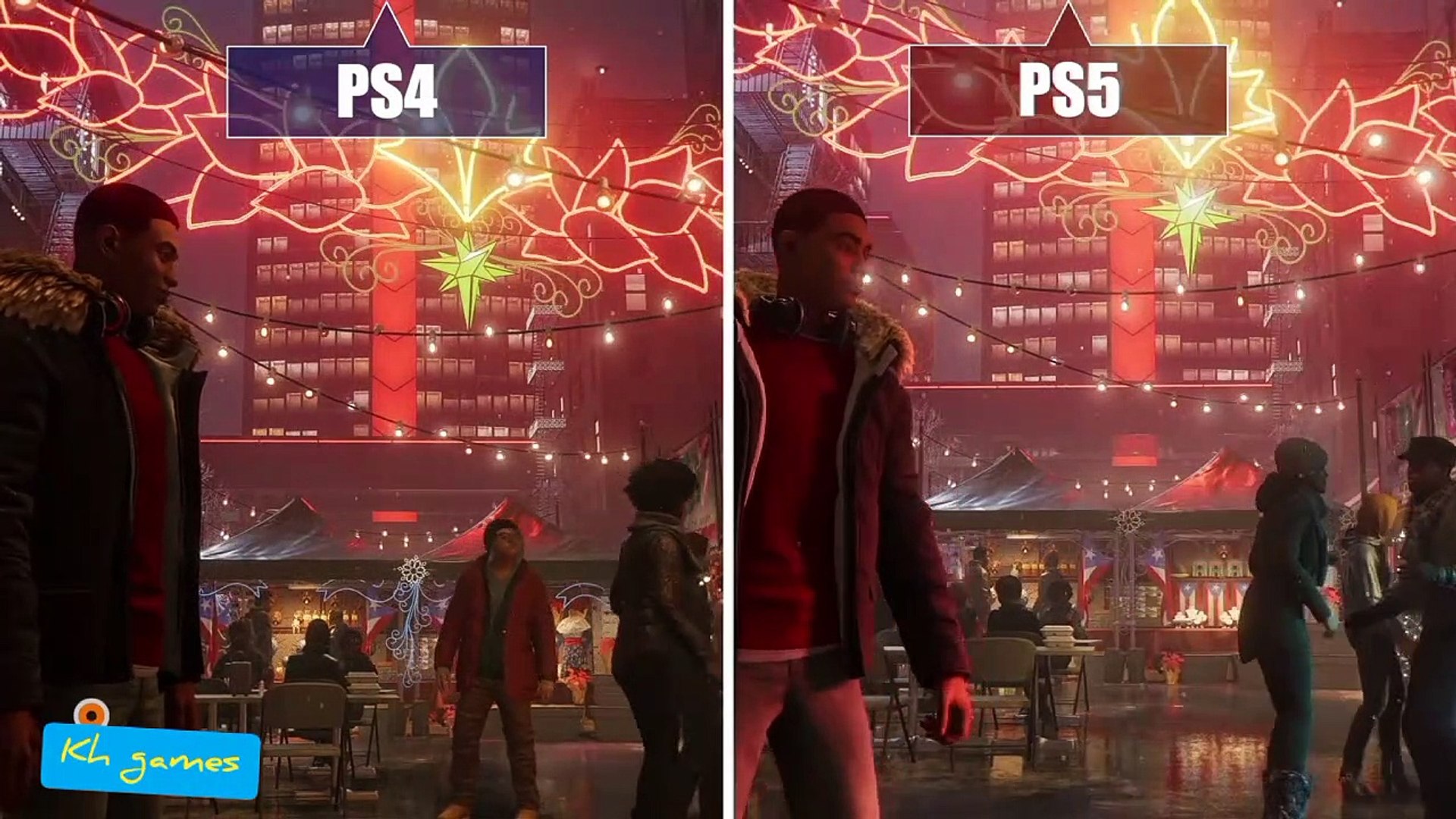 Spider Man Miles Morales Ps4 Vs Ps5 Graphics Test Video Dailymotion