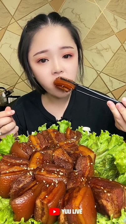 ASMR CHINESE FOOD MUKBANG braised meat in brown sauce COMPILATION 샤오위 홍샤로우 동파육 먹방 모음 스페셜 中国 モッパン