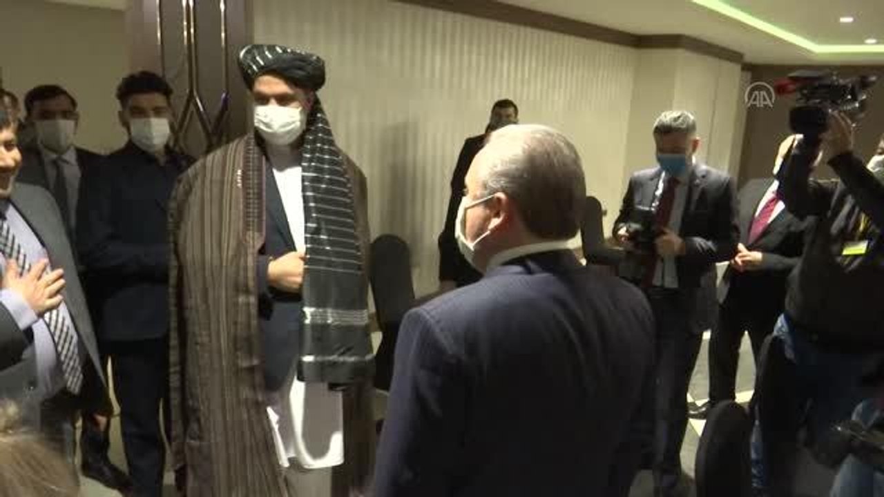TBMM Başkanı Mustafa Şentop, Afganistan Senato Başkan Yardımcısı Stanikzai ile görüştü: (2)