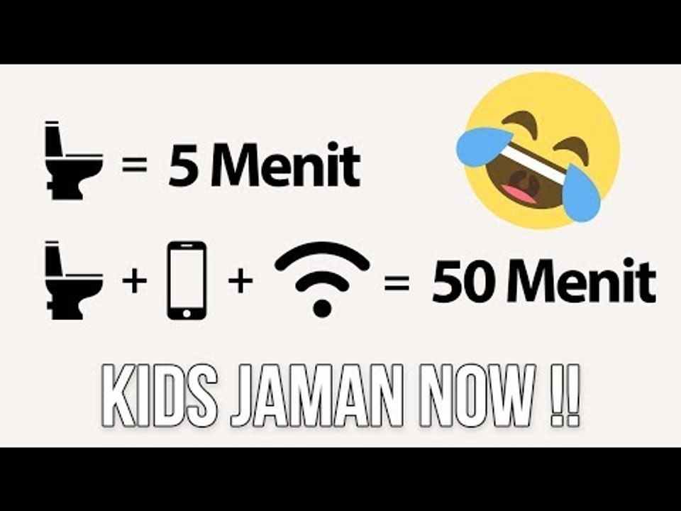 5 KELAKUAN 'KIDS JAMAN NOW' YANG TIDAK PATUT DITIRU