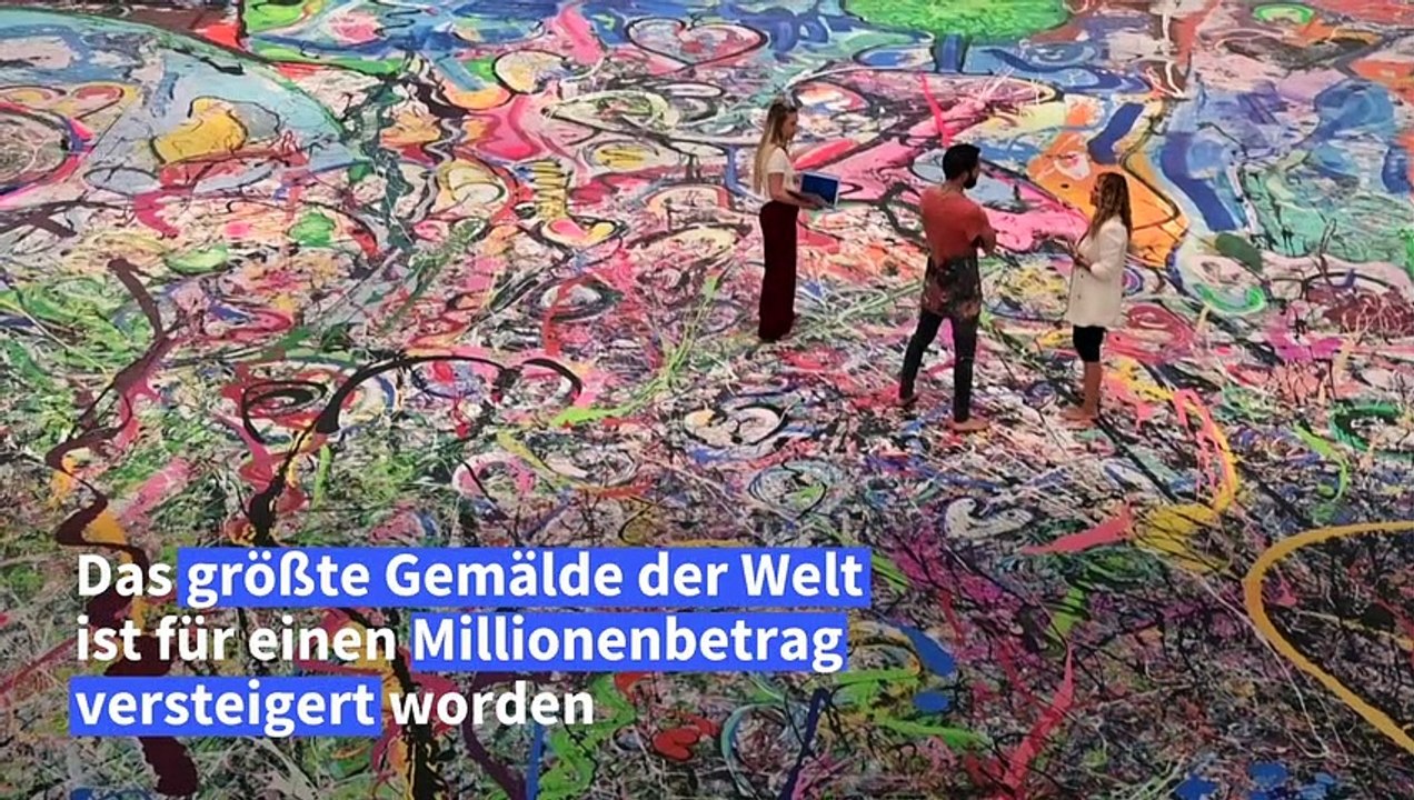 Größtes Gemälde der Welt versteigert - für gut 52 Millionen Euro