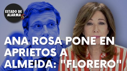 Ana Rosa Quintana pone en aprietos al portavoz del PP, José Luis Martínez-Almeida: “Un poco florero”