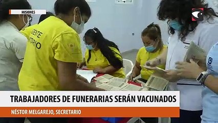 Trabajadores de funerarias serán vacunados