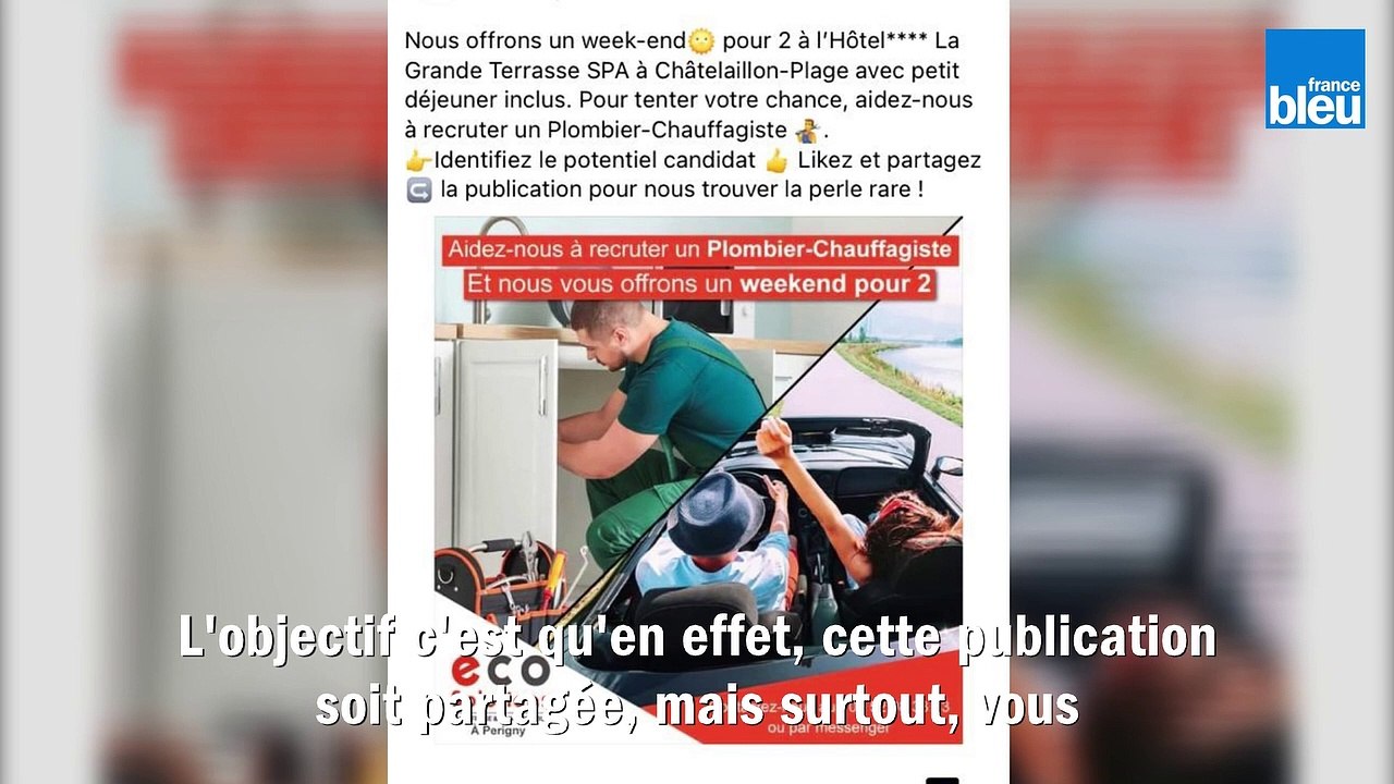 Un week-end en thalasso si vous trouvez un plombier pour cette entreprise de Charente-Maritime