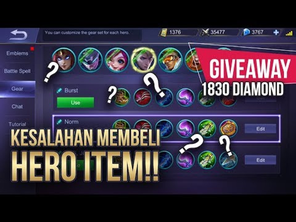5 KESALAHAN GAMER MOBILE LEGENDS SAAT MELAKUKAN PEMBELIAN ITEM + GIVEAWAY 1.830 DIAMOND