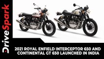 2021 Royal Enfield Interceptor 650 & Continental GT 650 Launched In India | Price, Specs & More