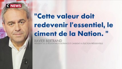 Election présidentielle 2022 : les propositions de Xavier Bertrand pour le travail