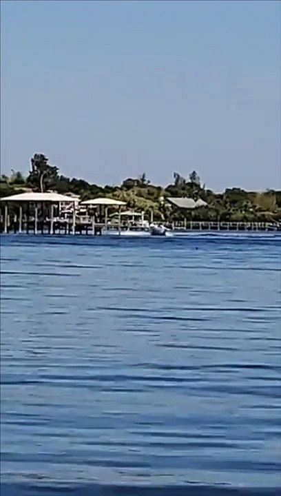 Driver Falls Out of Boat and it Hits Dock