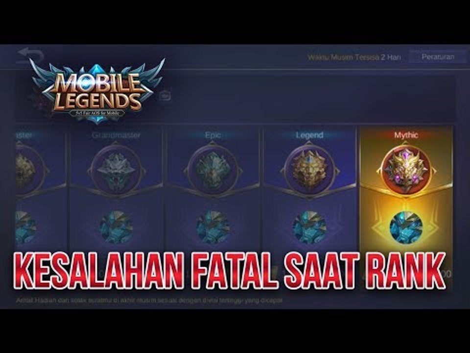 SEMUA BINTANG HILANG!! 5 KESALAHAN FATAL SAAT MAIN RANK