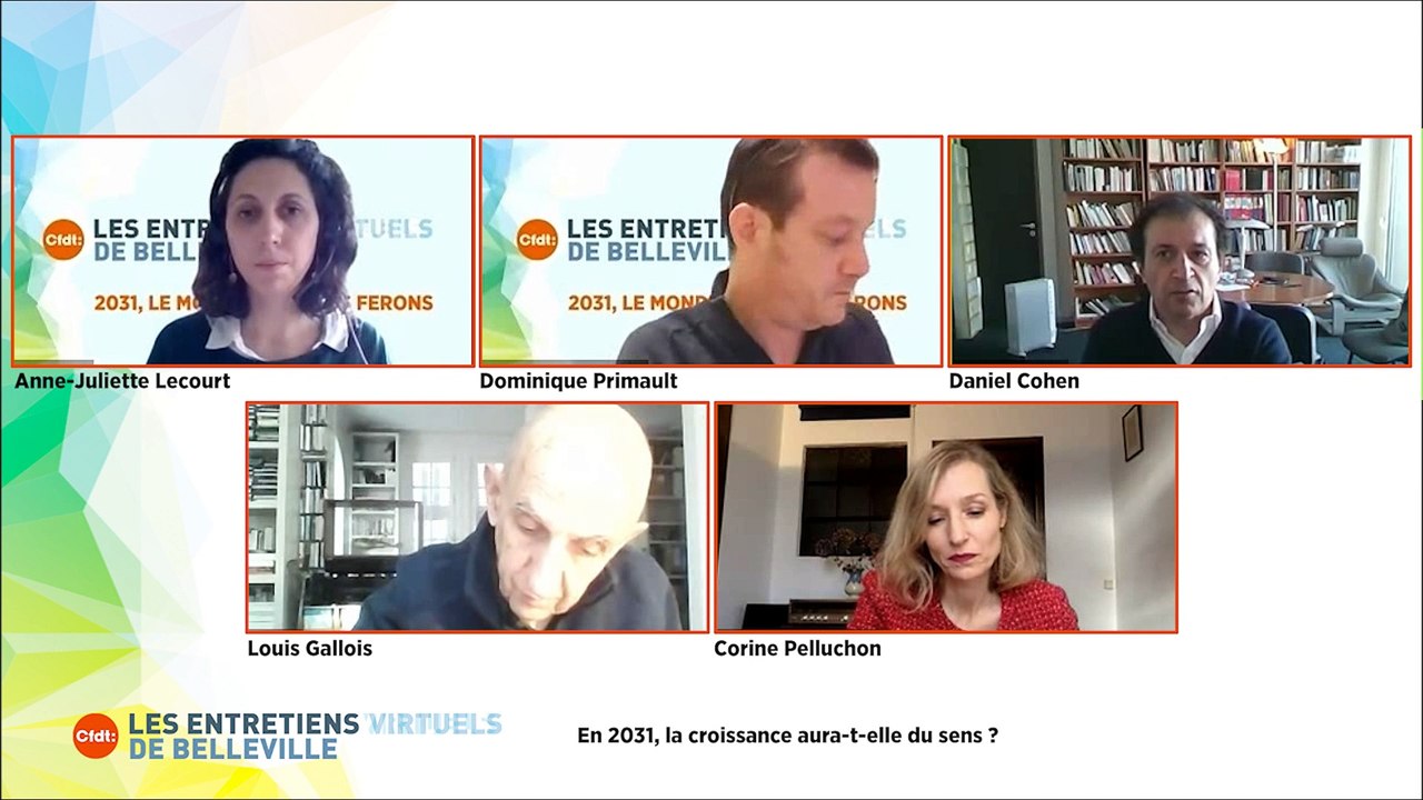 Les Entretiens virtuels de Belleville - 2031, LE MONDE QUE NOUS FERONS :  TROISIÈME DÉBAT, EN 2031, LA CROISSANCE AURA-T-ELLE UN SENS ?