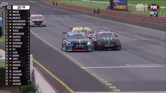 V8 SUPERCARS Sandown 2021 Race 1 Final Laps Mostert Waters Whincup Van Gisbergen Great Battle Win