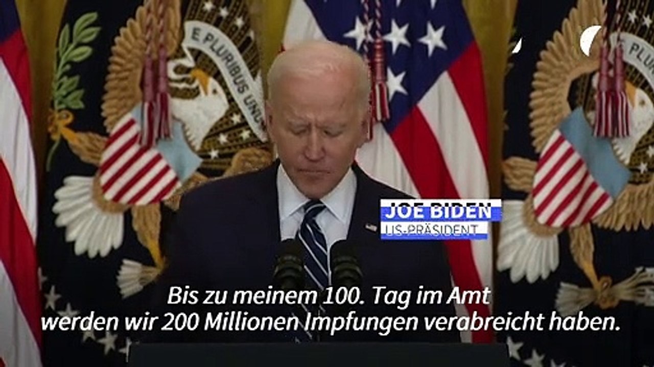 Biden: 200 Millionen Impfungen bis zum 100. Tag im Amt
