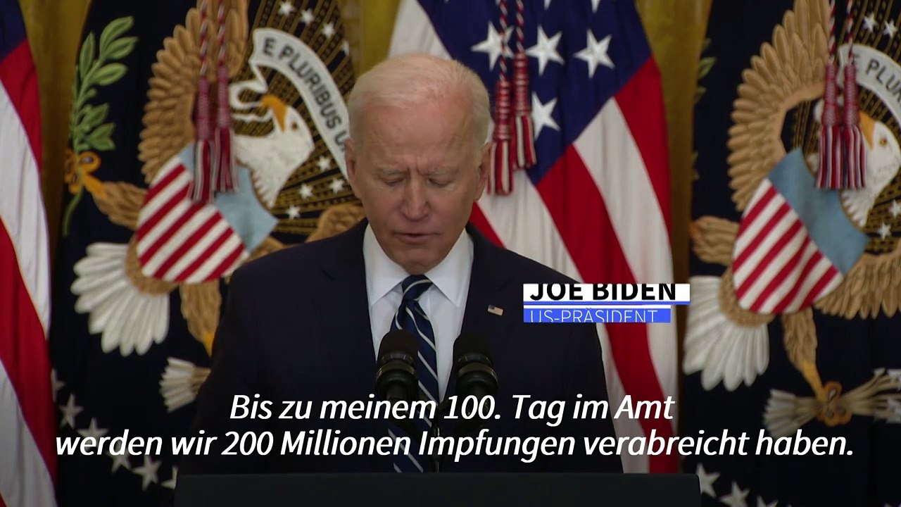 Biden: 200 Millionen Impfungen bis zum 100. Tag im Amt