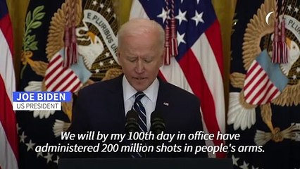 Biden announces goal of 200 mn vaccine doses in 100 days