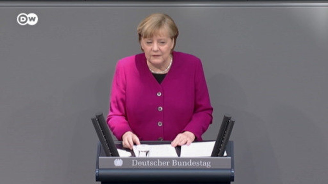 Regierungserklärung von Bundeskanzlerin Merkel