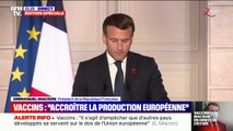 Emmanuel Macron sur les doses à destination des pays pauvres: avec les membres de l'Union européenne, 