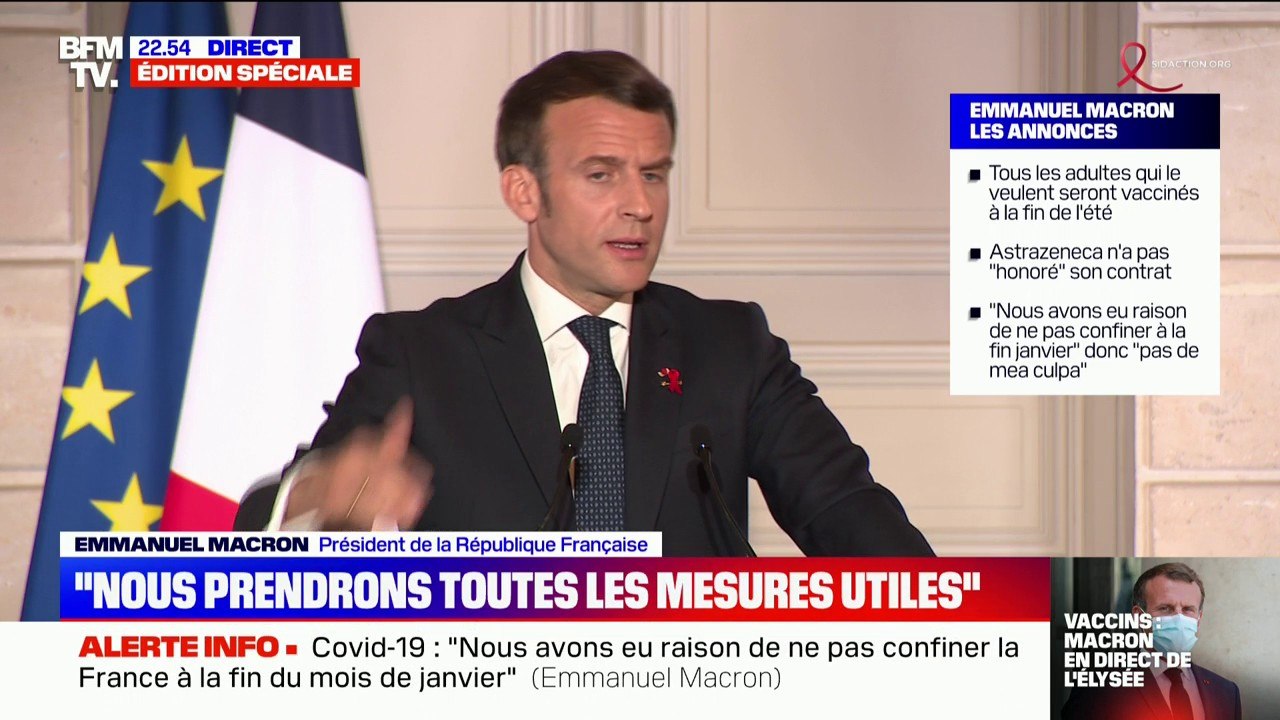 Emmanuel Macron: "Sans doute dans les prochains jours, les prochaines semaines, nous aurons de nouvelles mesures à prendre"
