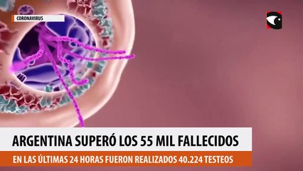 Argentina superó los 55 mil fallecidos