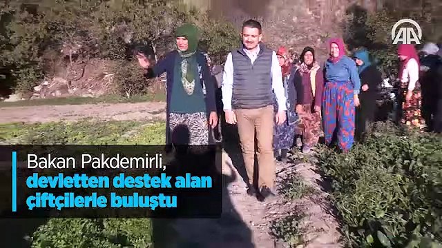 Bakan Pakdemirli, devletten destek alan çiftçilerle buluştu