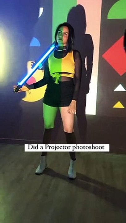 digital projector photoshoot