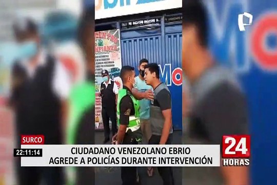 Surco: extranjero en estado de ebriedad agredió a policías y serenos