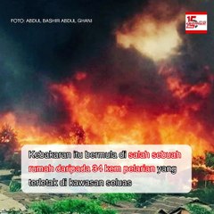 Rumah 'ajaib' di tengah lautan api