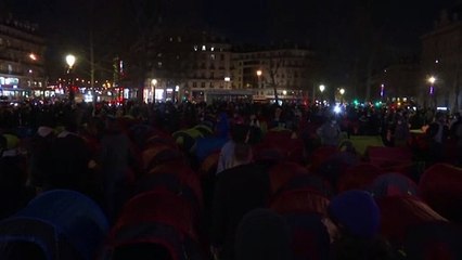 В Париже эвакуирован лагерь мигрантов