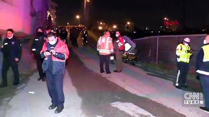 Ambulans bahçeye uçtu