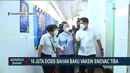 Indonesia Terima 16 Juta Bahan Baku Vaksin Covid-19 Sinovac di Tahap Ketujuh