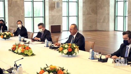 Çavuşoğlu, Çinli mevkidaşı Vang Yi'yi ağırladı