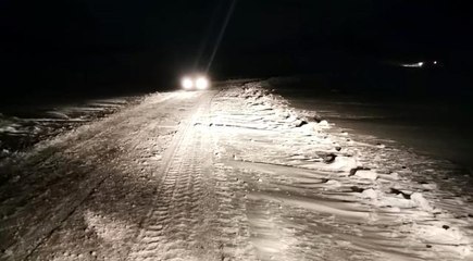Kar ve tipi nedeniyle yolda mahsur kaldılar