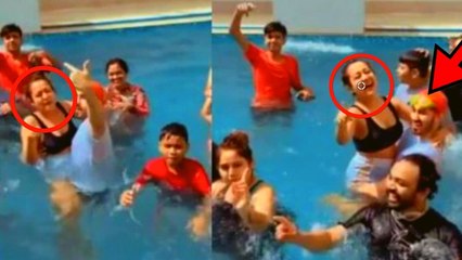 Neha Kakkar Rohanpreet Singh ने Swimming Pool में खेली जबरदस्त Holi; Viral Video | Boldsky