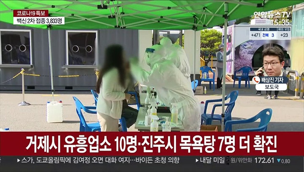 사흘째 400명대 확진…현행 거리두기 2주 더 연장