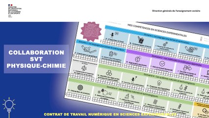 Contrat de travail avec le numérique en sciences expérimentales - Académie de Guyane
