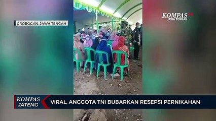 Viral, Anggota TNI Bubarkan Resepsi Pernikahan